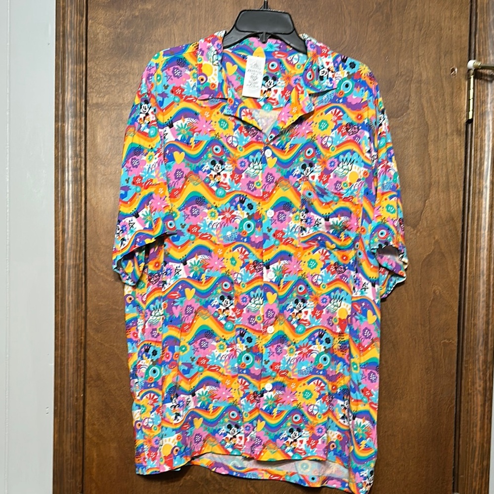 Disney Multicolor Casual Button Down Shirt